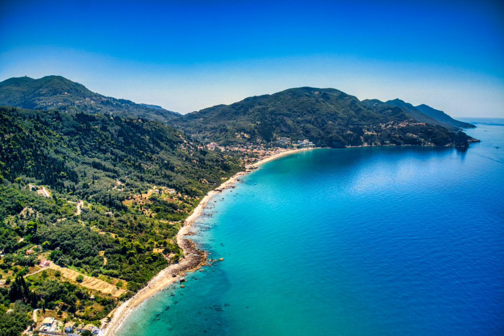 Agios Gordios Beach is another popular beach near Corfu Town that is worth a visit