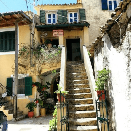 Capturing Sinarades village allure, nestled amongst Corfu's enchanting landscape