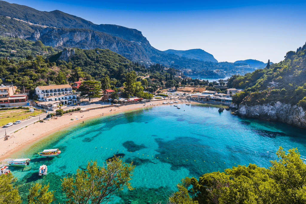 Boat Trips Corfu island, Paleokastritsa beach